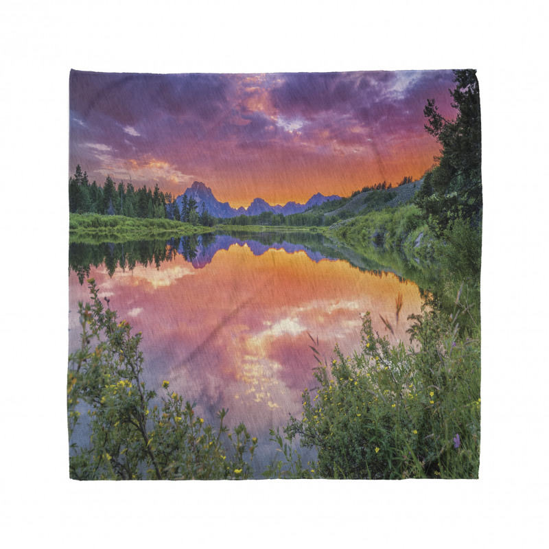 Sunset Reflection River Bandana