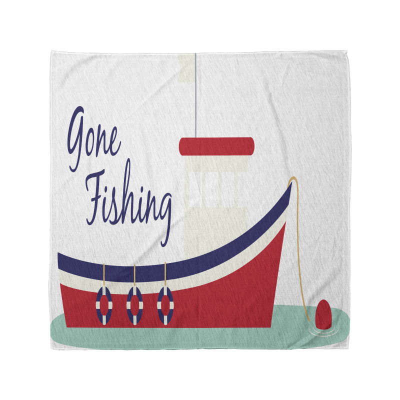 Cartoon Fishing Boat Bandana