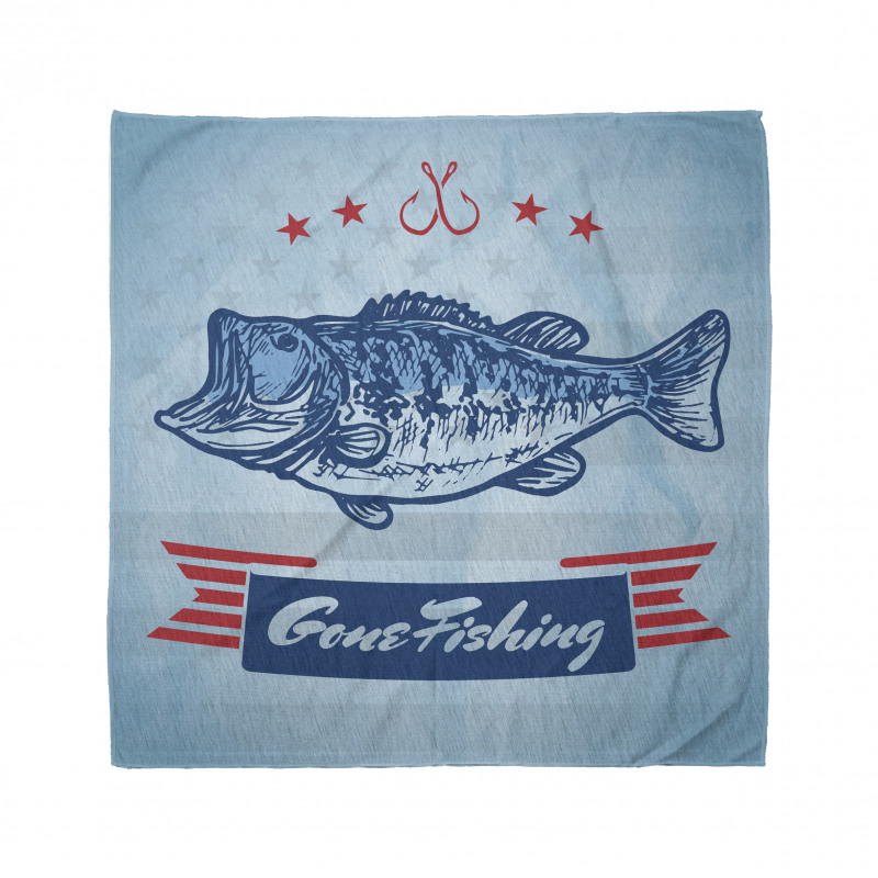 Throat Fish USA Flag Bandana