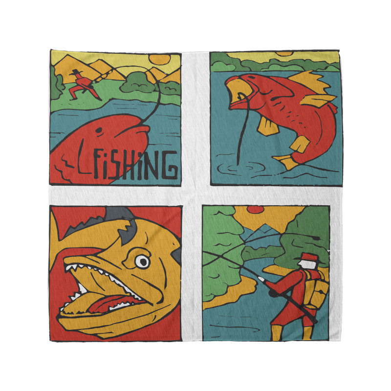 Fisherman Caricature Bandana