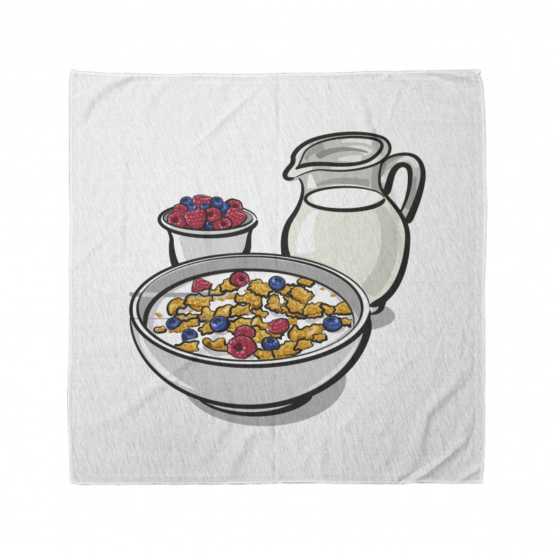 Healthy Breakfast Cartoon Bandana