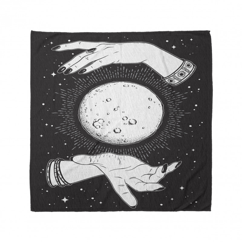 Moon in Fortune Teller Hands Bandana