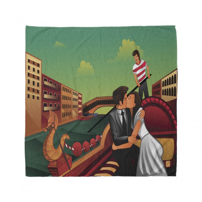 Romantic Couple on Gondola Bandana