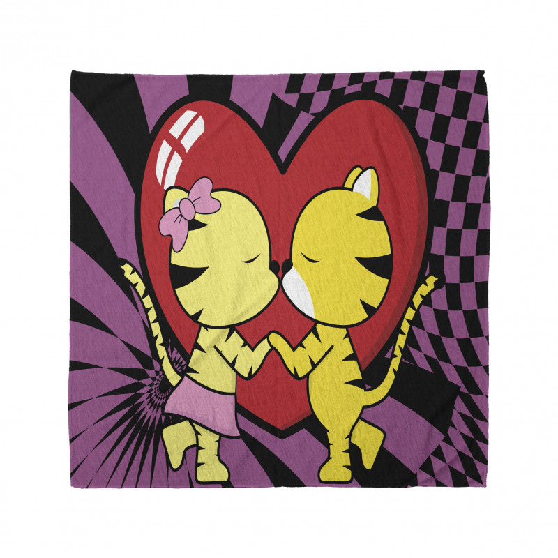 Cartoon Tigers Heart Bandana