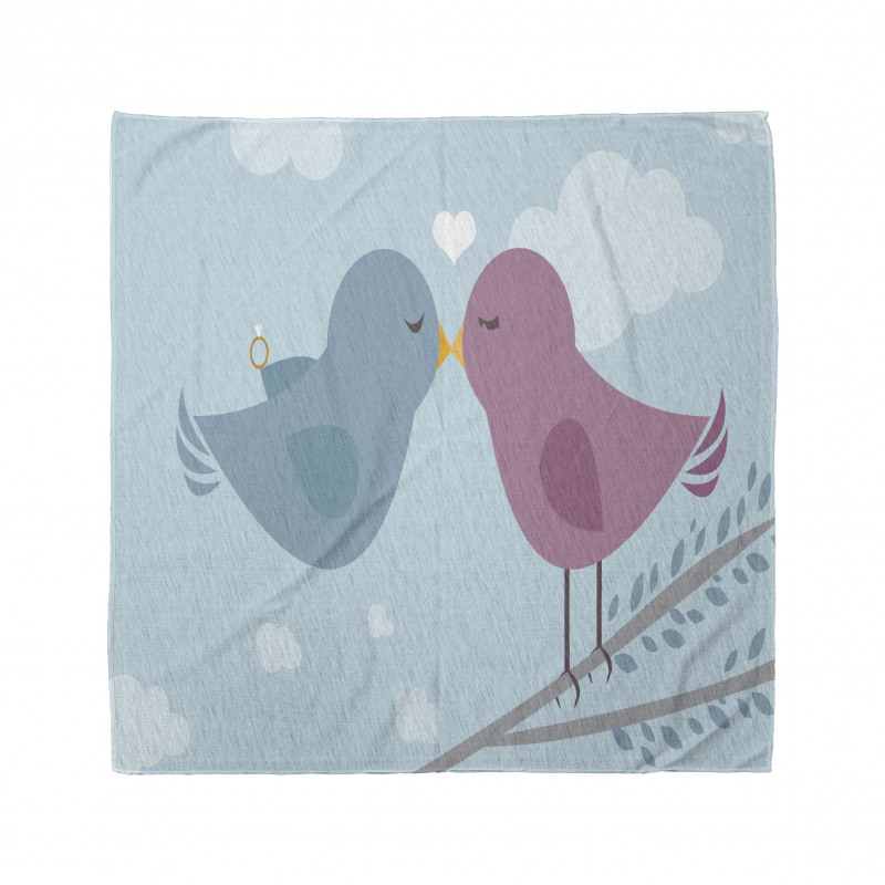 Simple Birds Romance Doodle Bandana