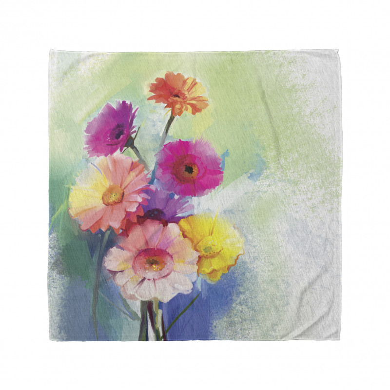 Gerbera Flowers Art Bandana