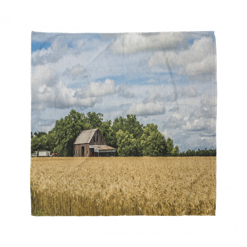 Cottage in a Wheat Field Bandana