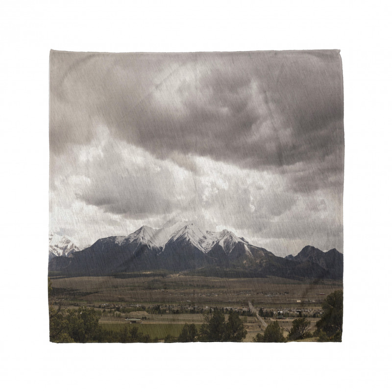 Mountains Colorado Gloomy Bandana