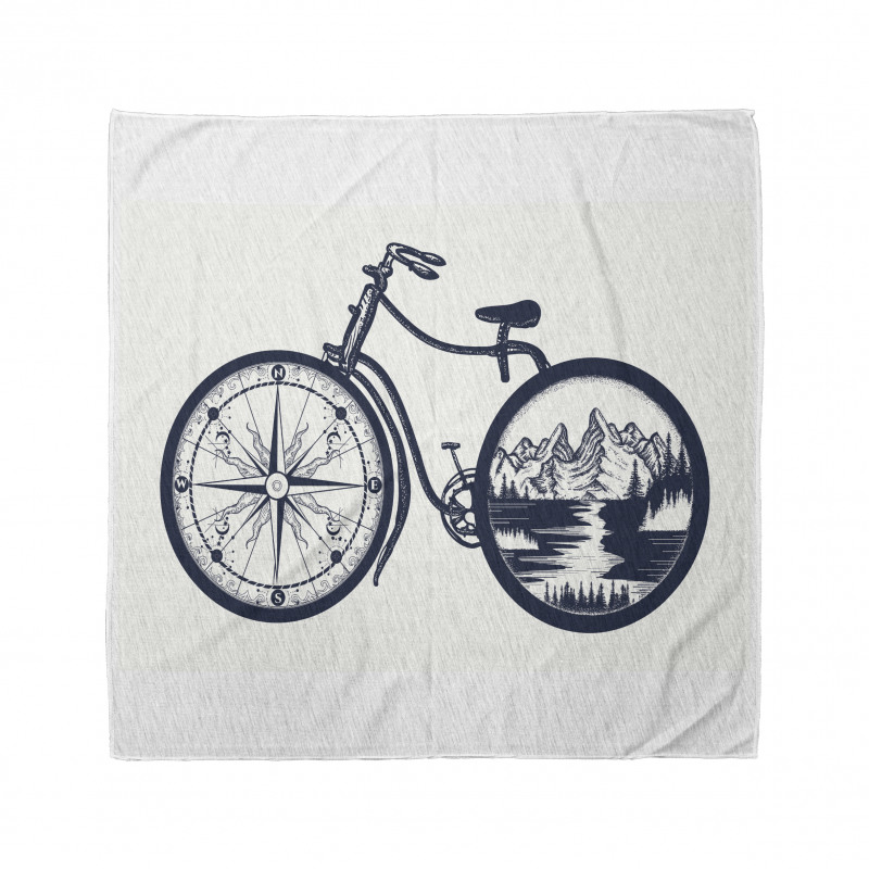 Compass and Landscape Wheels Bandana