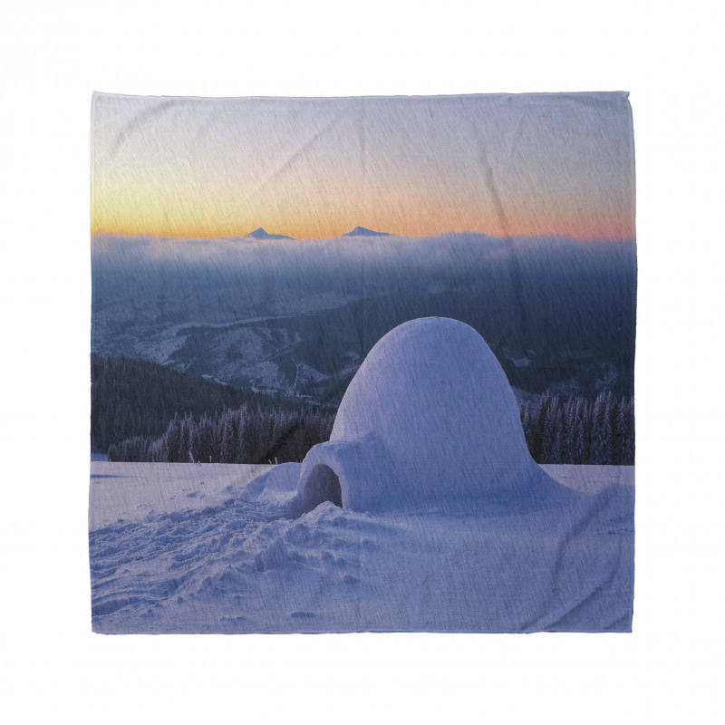 Huge Snowy Hut Bandana