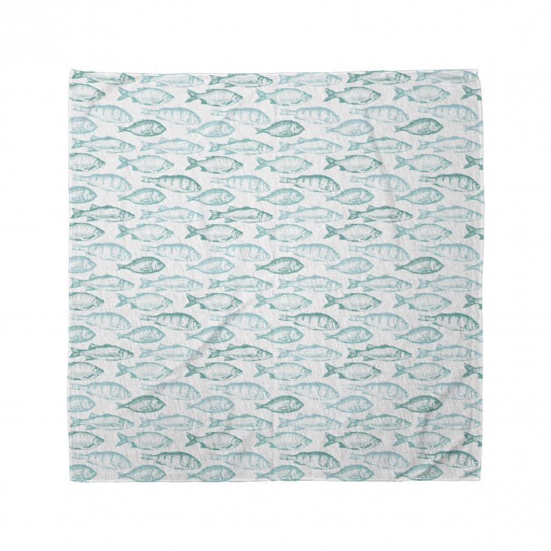 Sketchy Fish Breeds Pattern Bandana