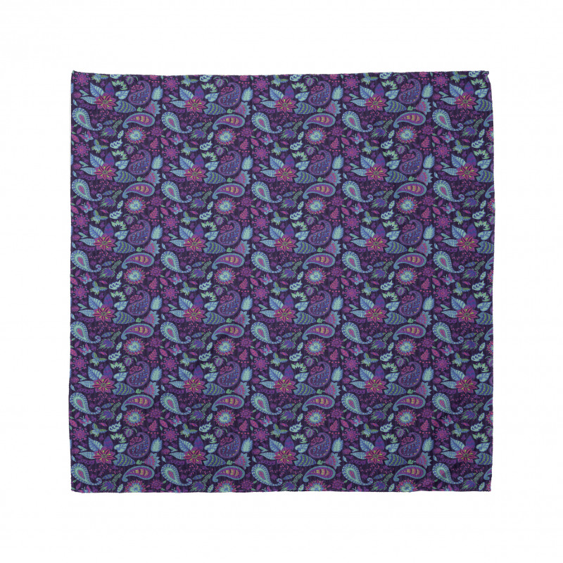 Paisley Teardrops Motif Bandana