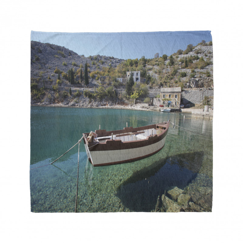 Tranquil Scene Boat on Bay Bandana