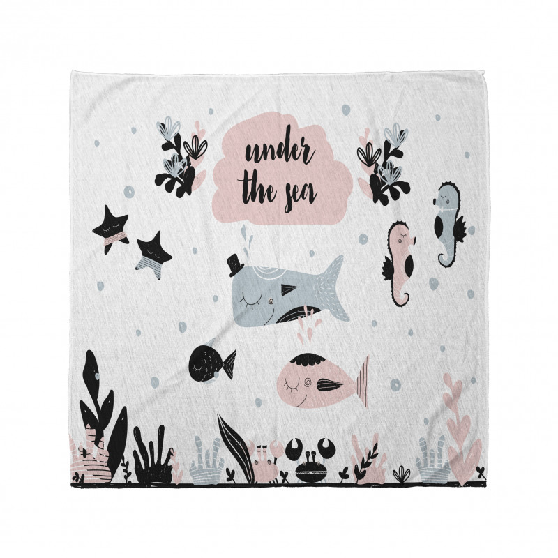 Under the Sea Fauna Cartoon Bandana