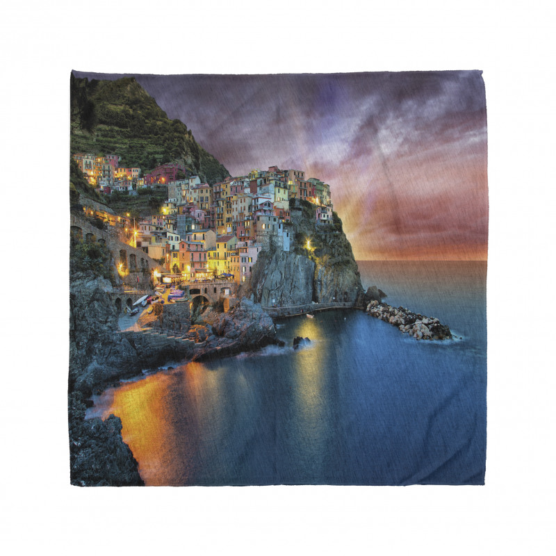 Night View Coast Village Bandana