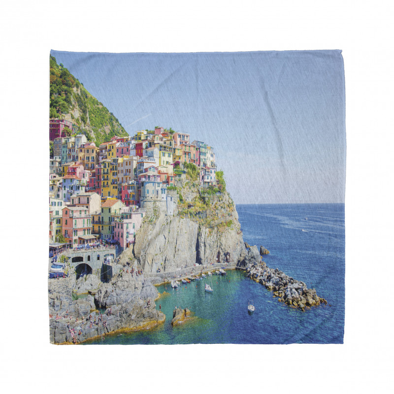 Colorful Coastal Village Bandana