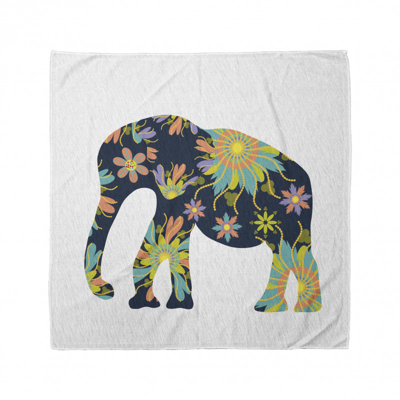 Oriental Floral Elephant Bandana