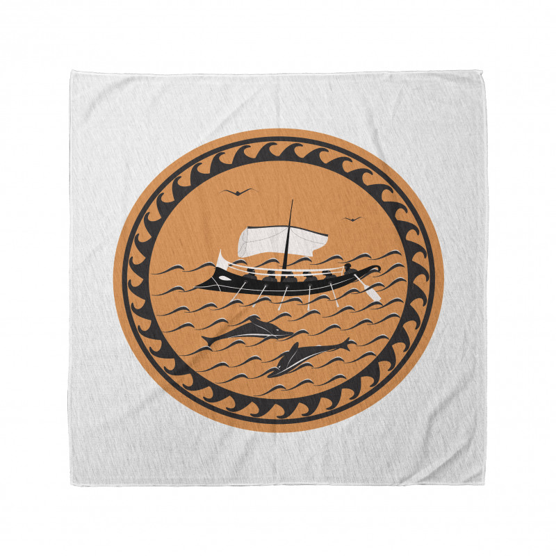 Greek Ship on Waves Bandana