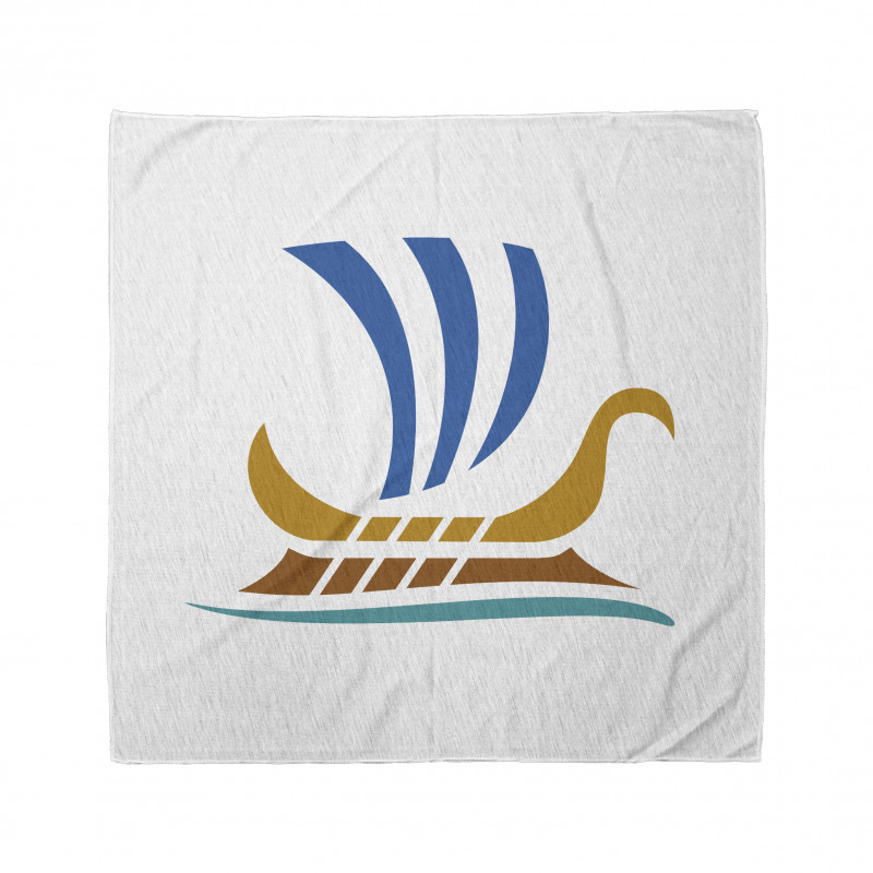 Colorful Greek Ship Sign Bandana