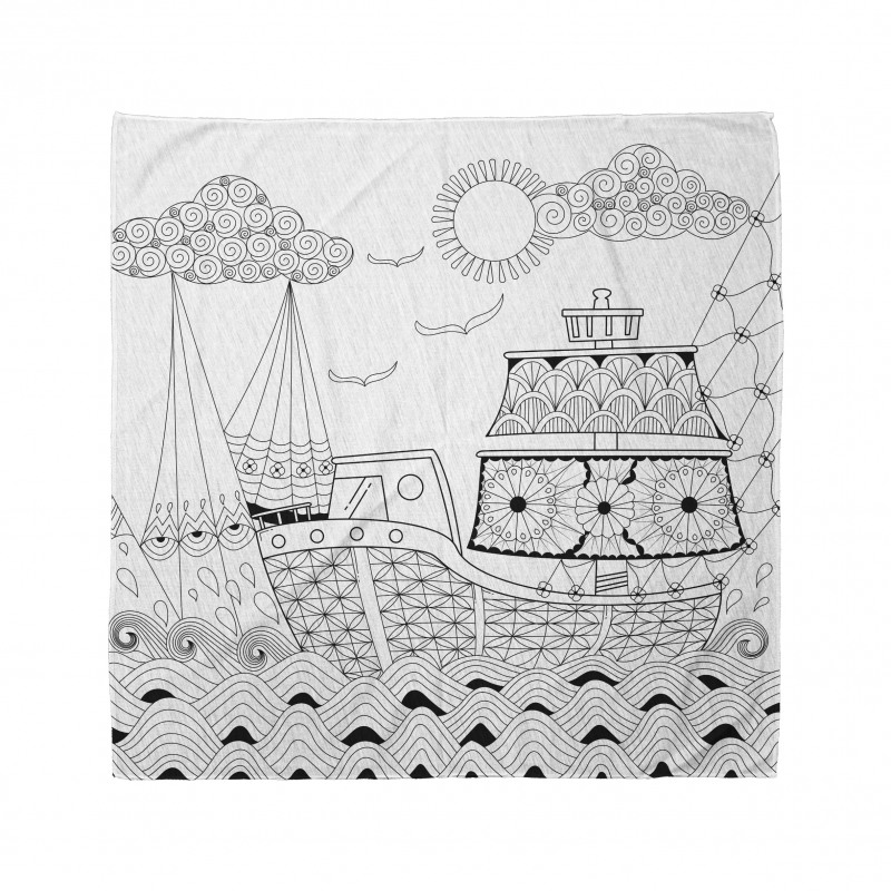 Antique Ship Waves Bandana