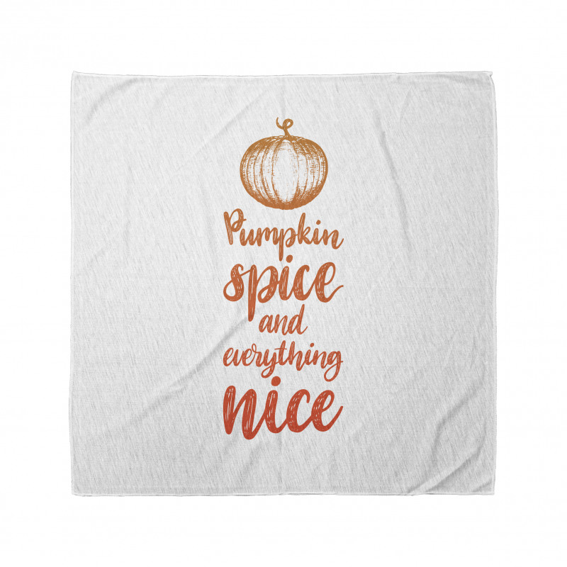 Romantic Fall Writing Bandana