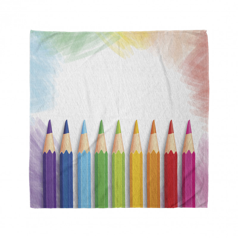 Realistic Colorful Pencils Bandana