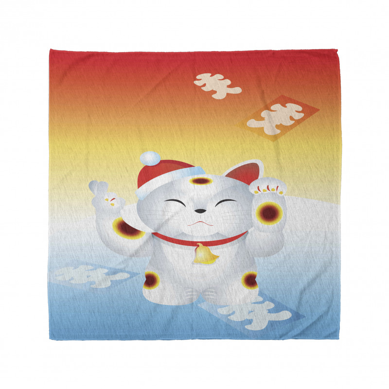 New Year Santa Cat Bandana