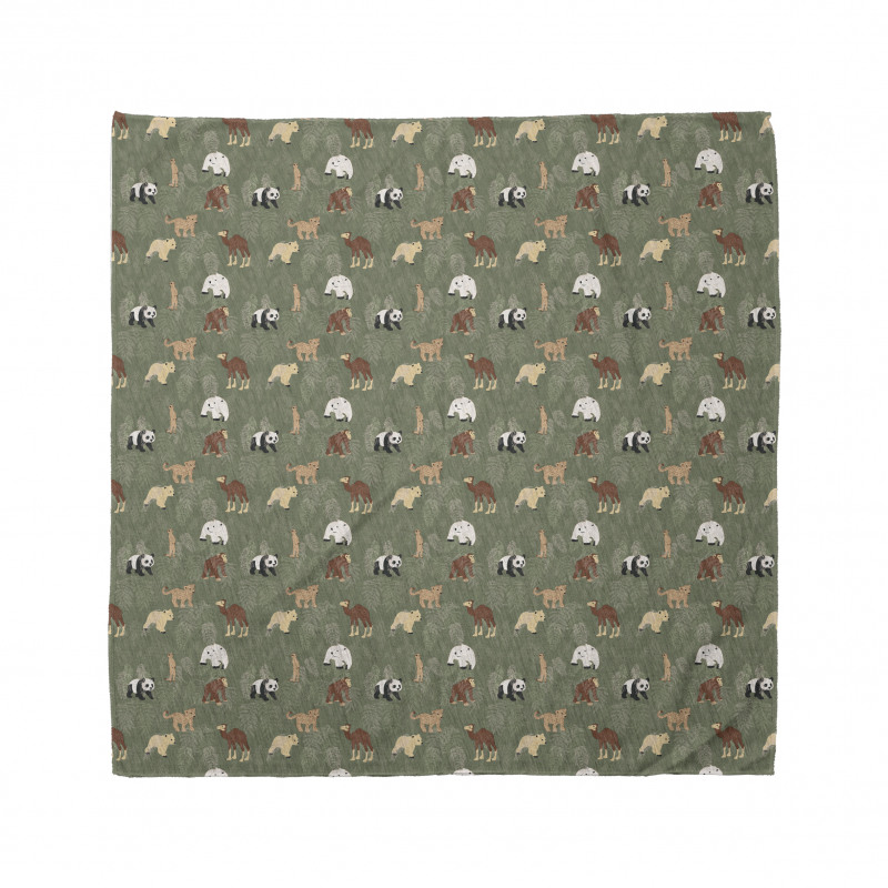 Leaves and Animals Bandana