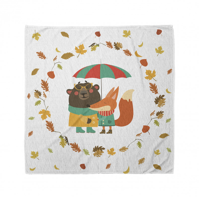 Autumn Fox and Bear Bandana