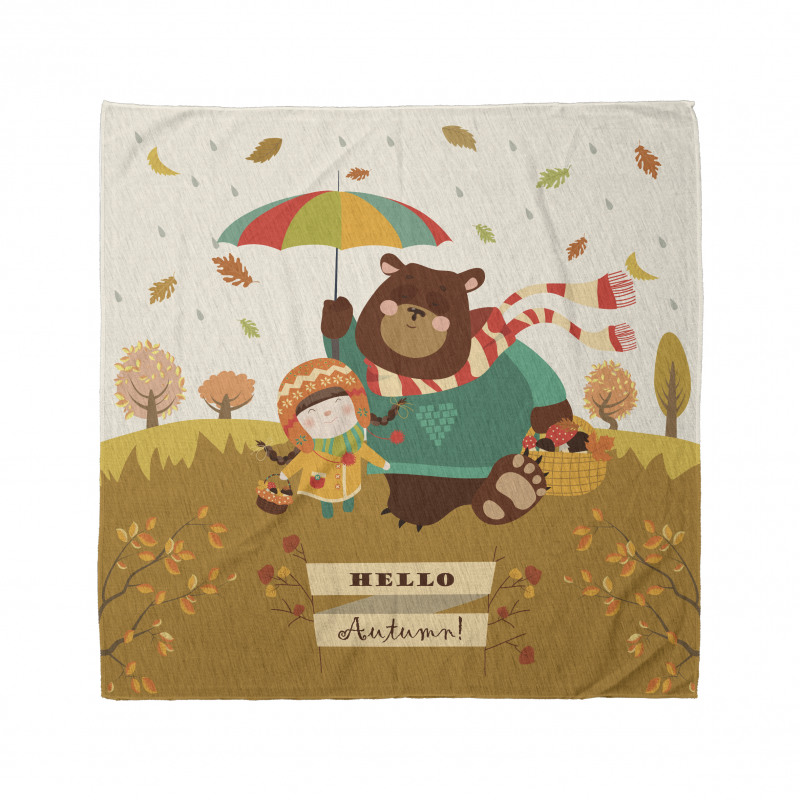 Hello Autumn Cartoon Bandana