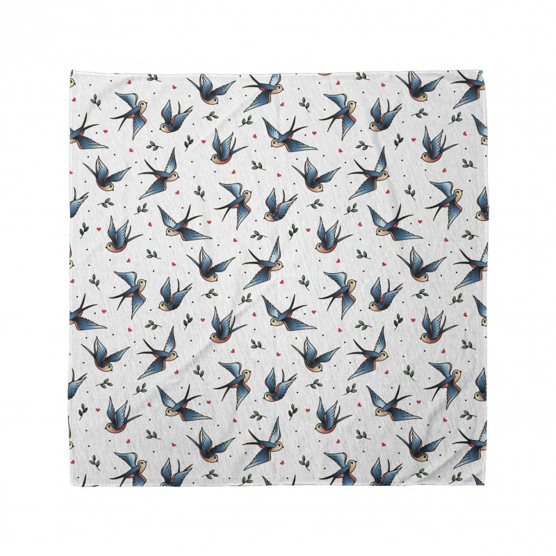 Flying Bird Heart Branch Bandana