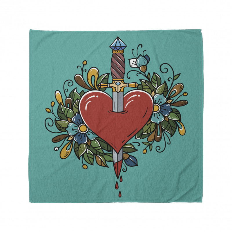 Bleeding Heart Flowers Bandana