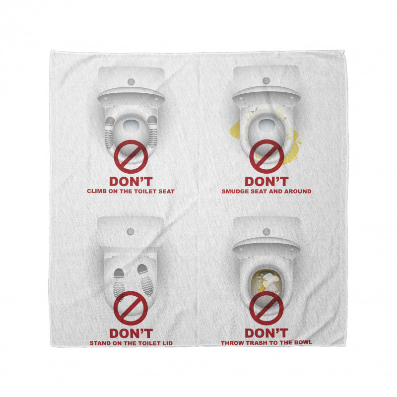 Toilet Bowls Warning Bandana