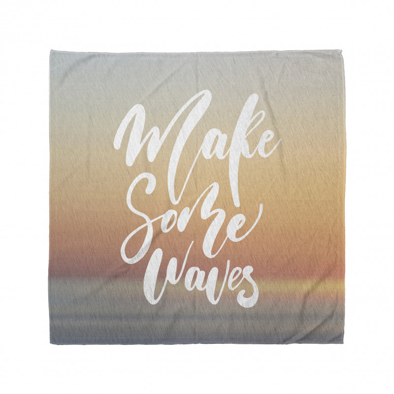 Words on Blurry Sunset Bandana