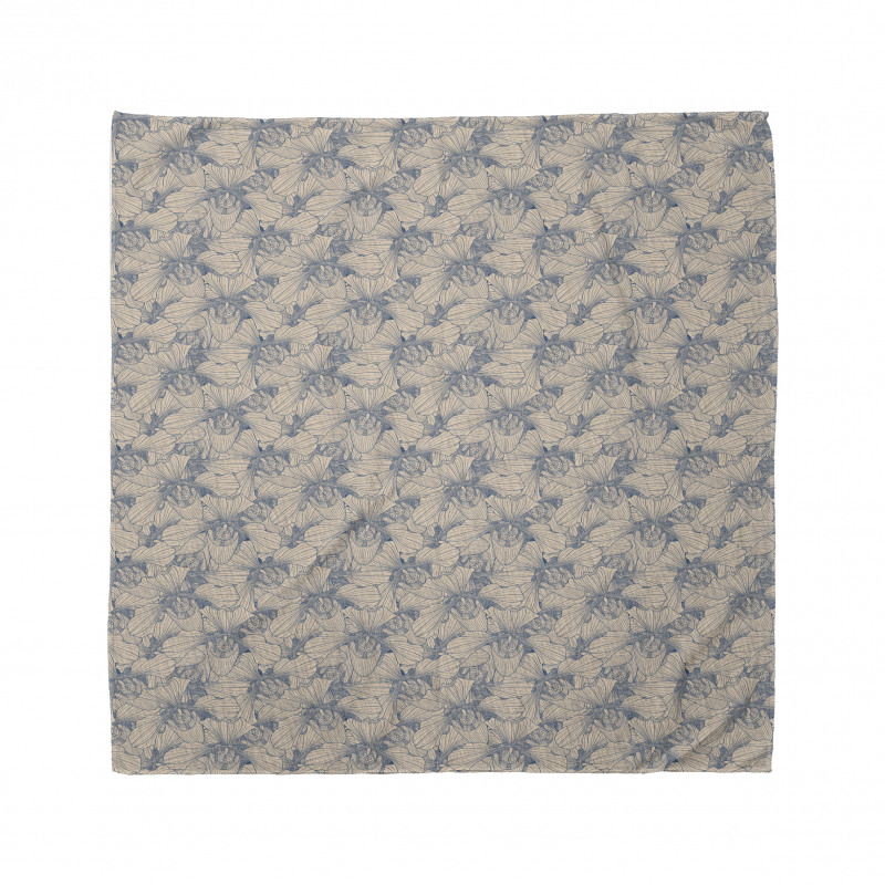 Bicolour Orchid Flowers Bandana