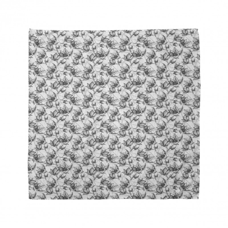 Flowers on Polygonal Art Bandana