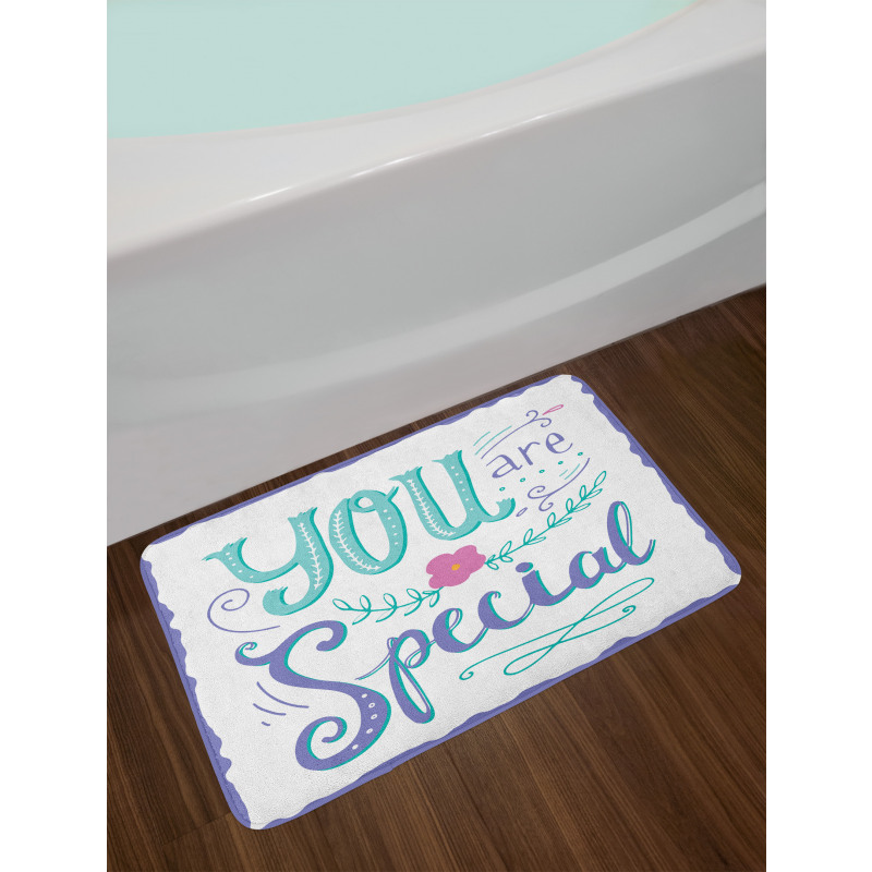 You are Special in a Frame Bath Mat