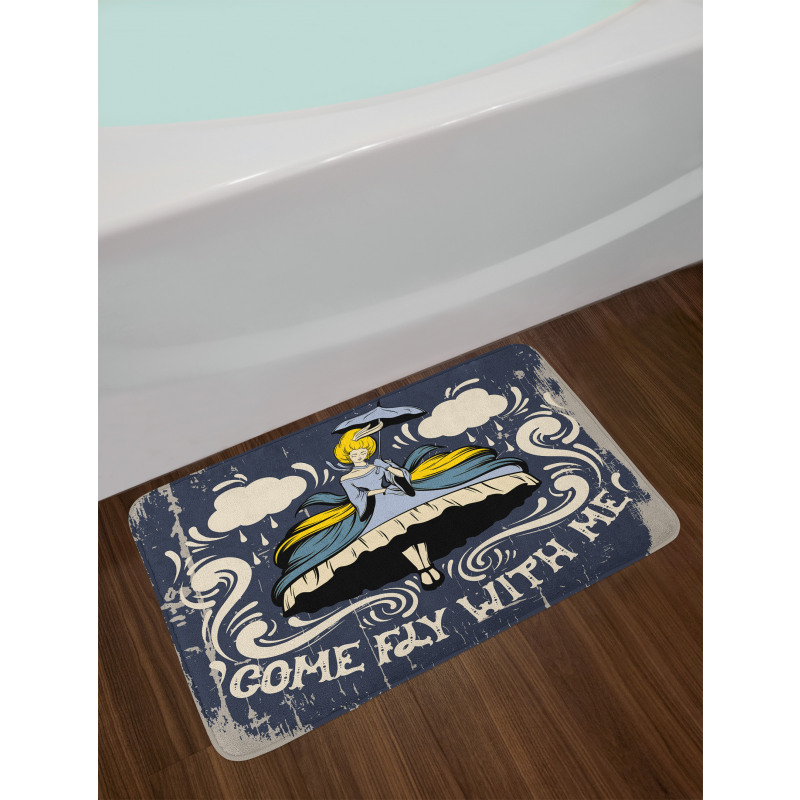 Abstract Come Fly with Me Bath Mat