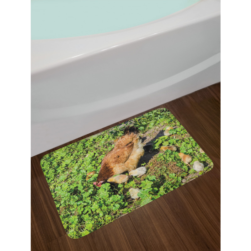 Animals on Shamrocks Bath Mat