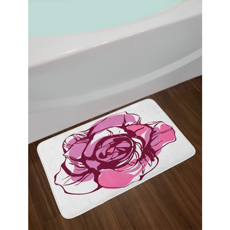 Rose Petal Bath Mat