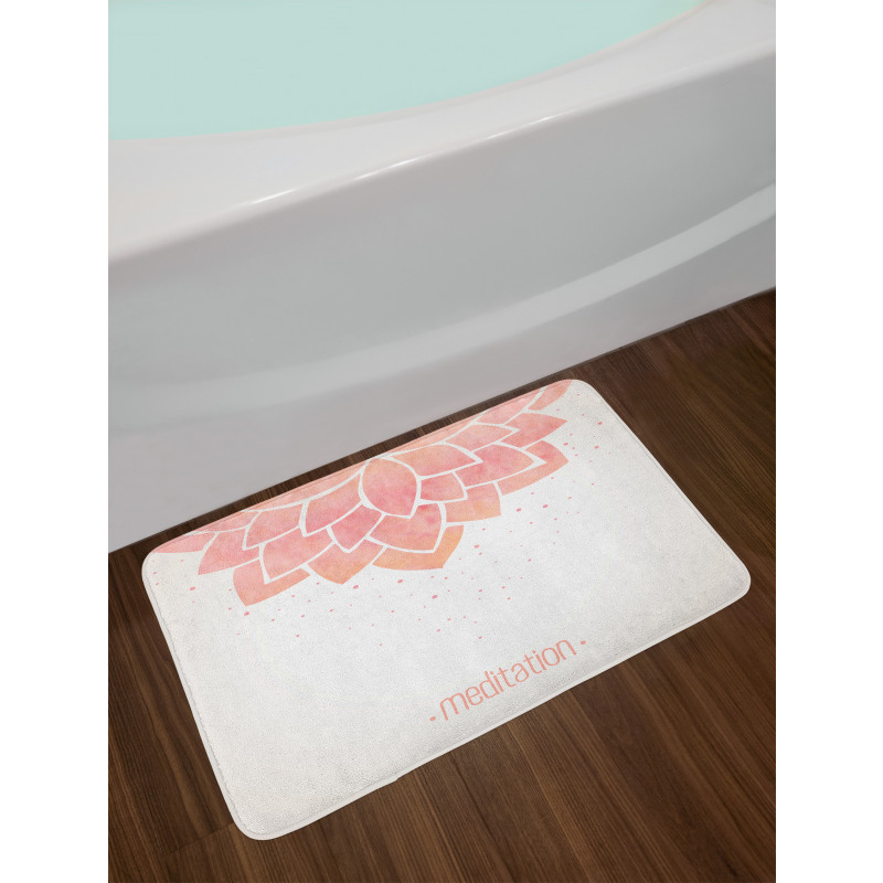 Meditation Lotus Flower Bath Mat