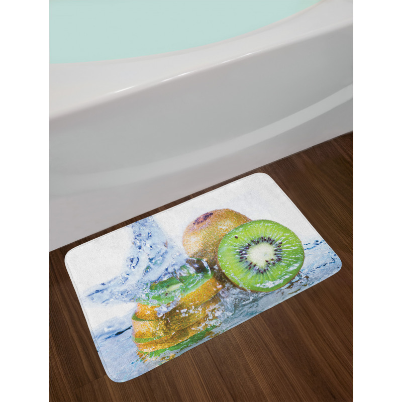 Photo of Water Splash on Fruit Bath Mat