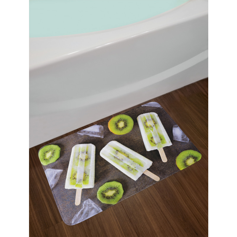 Homemade Fruit Popsicles Photo Bath Mat