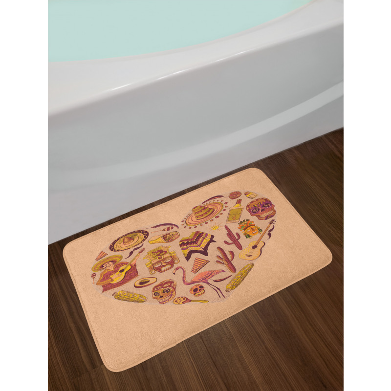 Latin American Folkloric Bath Mat