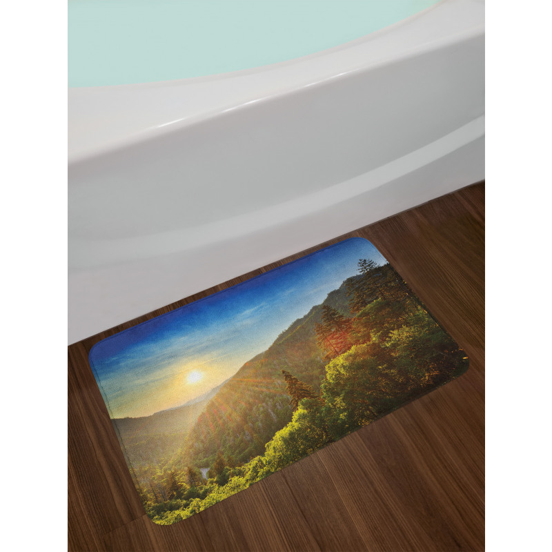 Sunset at Newfound Gap Bath Mat