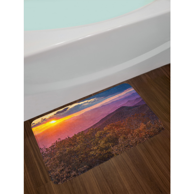 Blue Ridge Mountain Sky Bath Mat