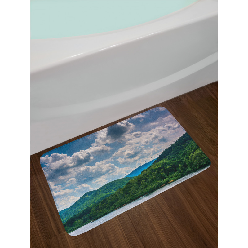 Windmills on Mountain Bath Mat