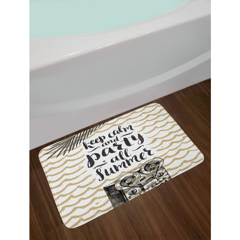 Party All Summer Sketch Bath Mat