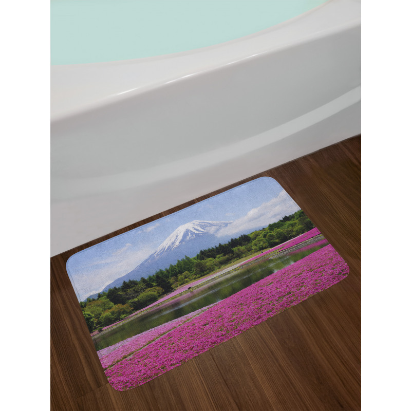 Festival of Shibazakura Field Bath Mat