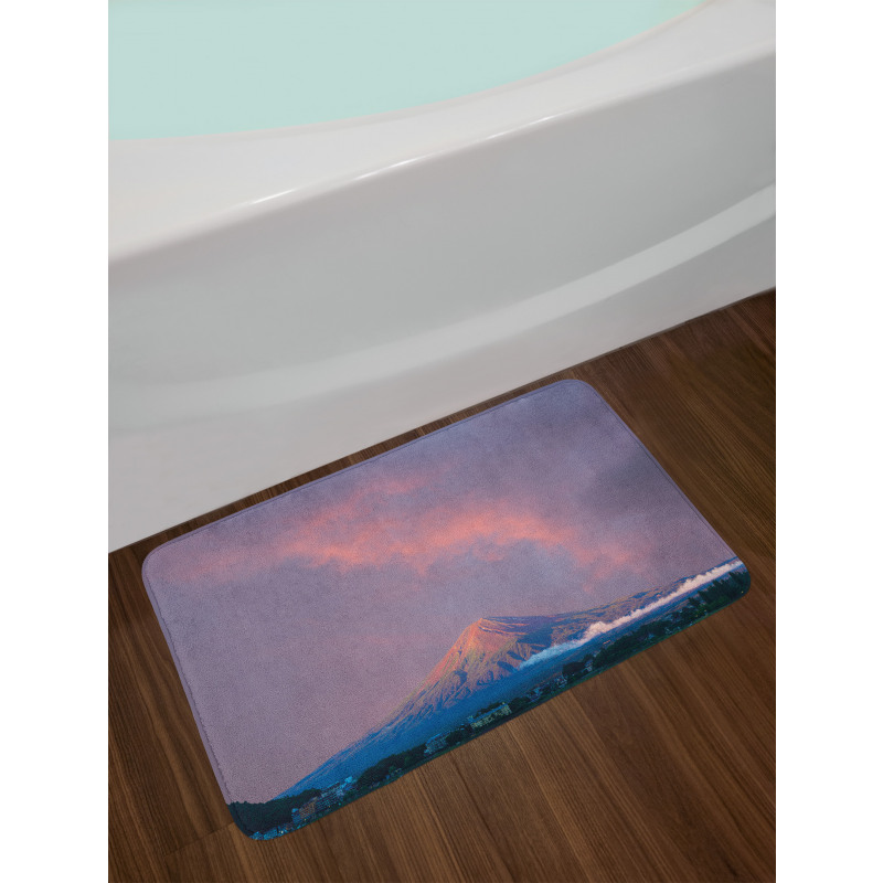 Sunrise Beams Volcanic Region Bath Mat